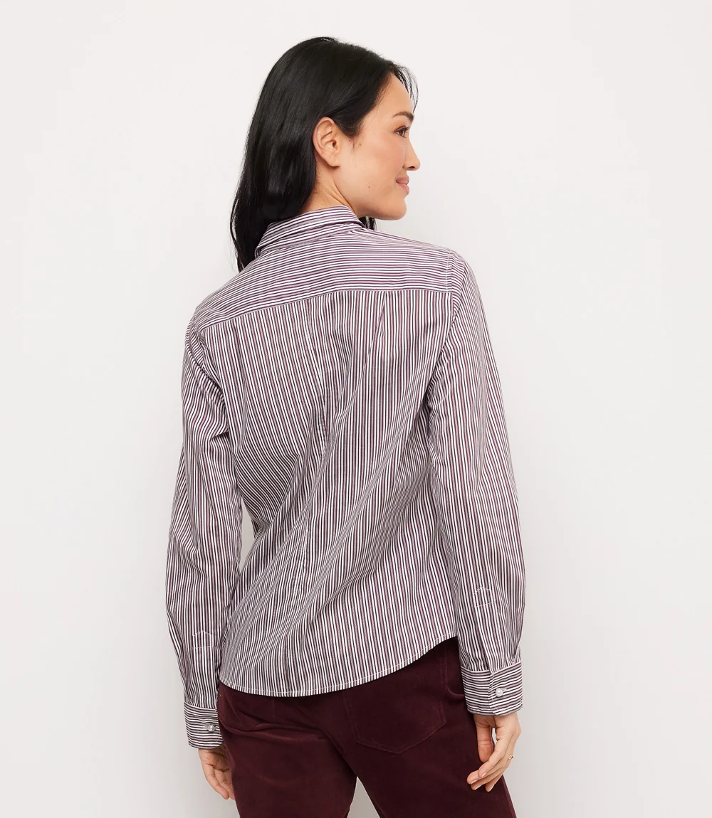 Stripe Long Sleeve Button Up Shirt