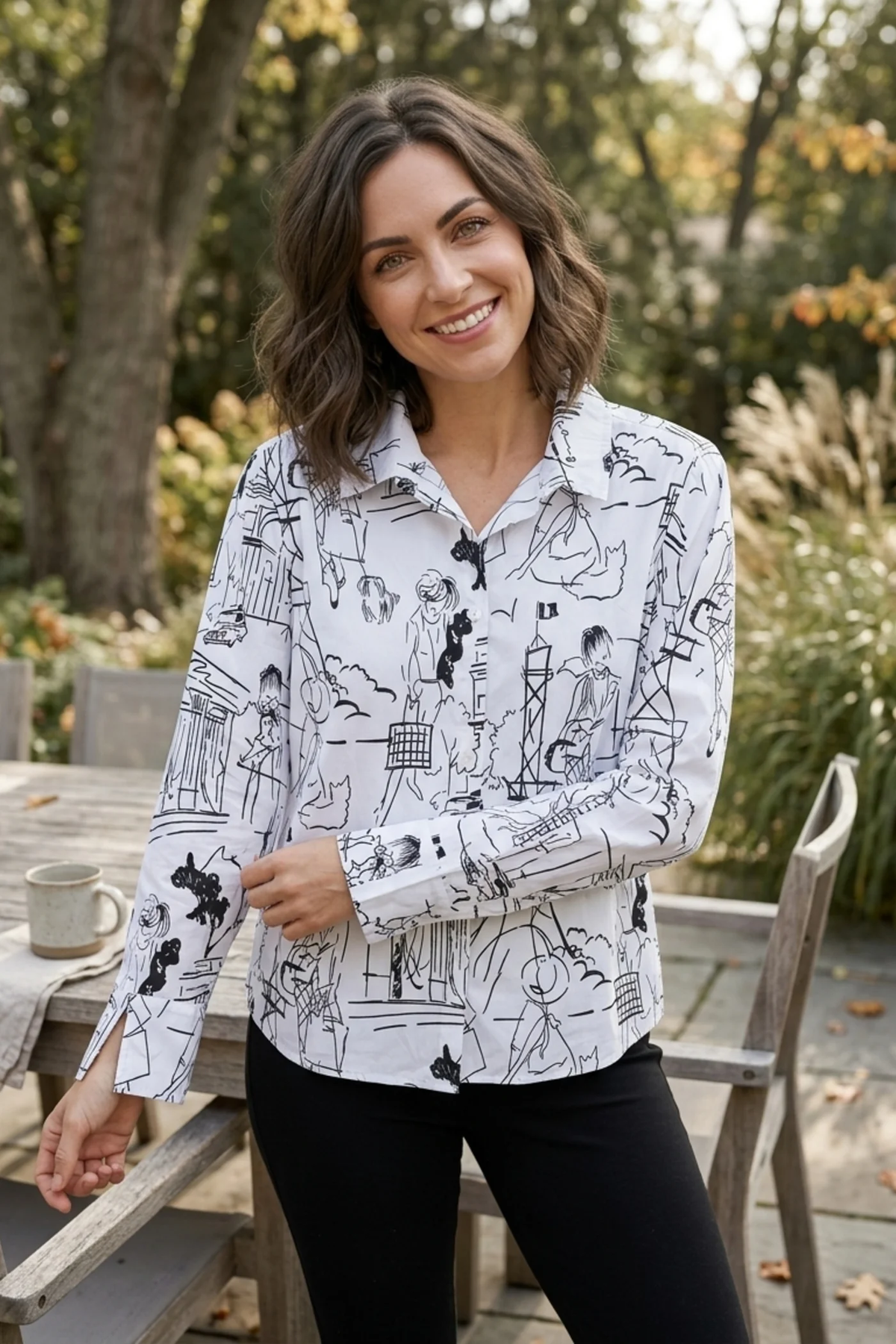 Meet Me in Paris Button Down Shirt