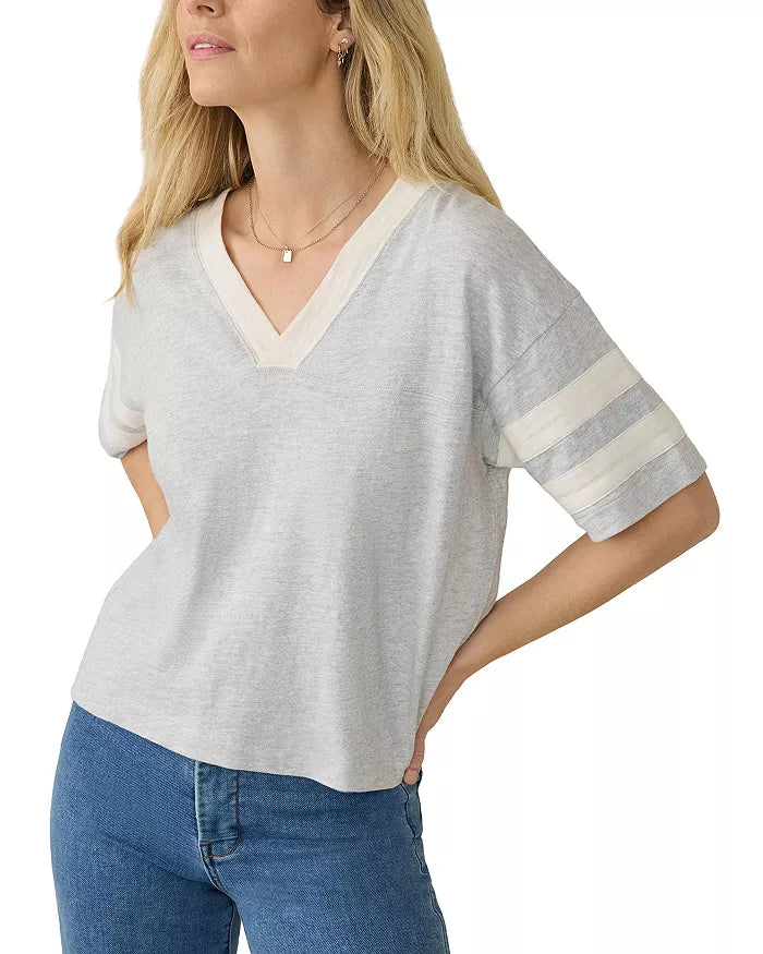Sunwashed Slub Varsity Tee