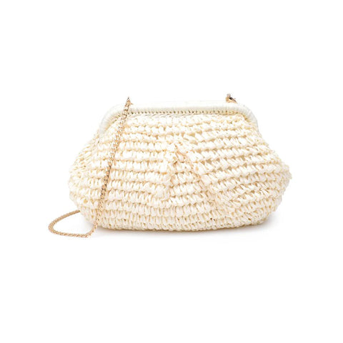 Sage Clutch in Ivory