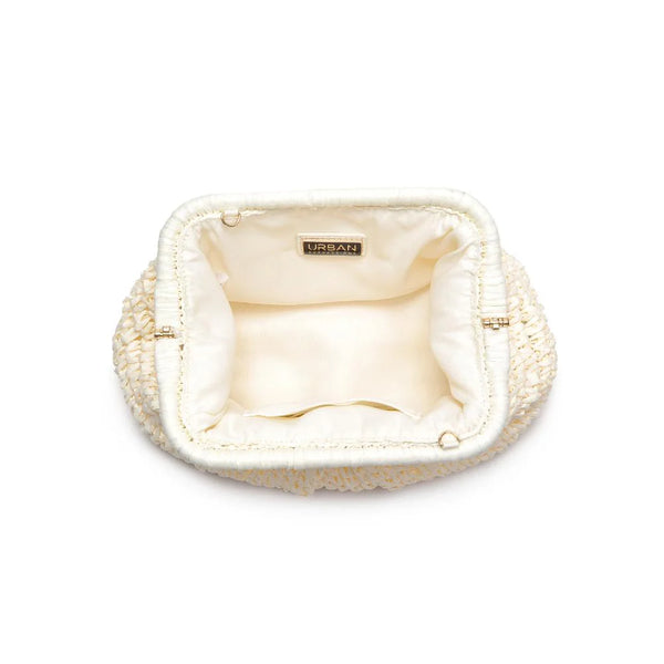 Sage Clutch in Ivory