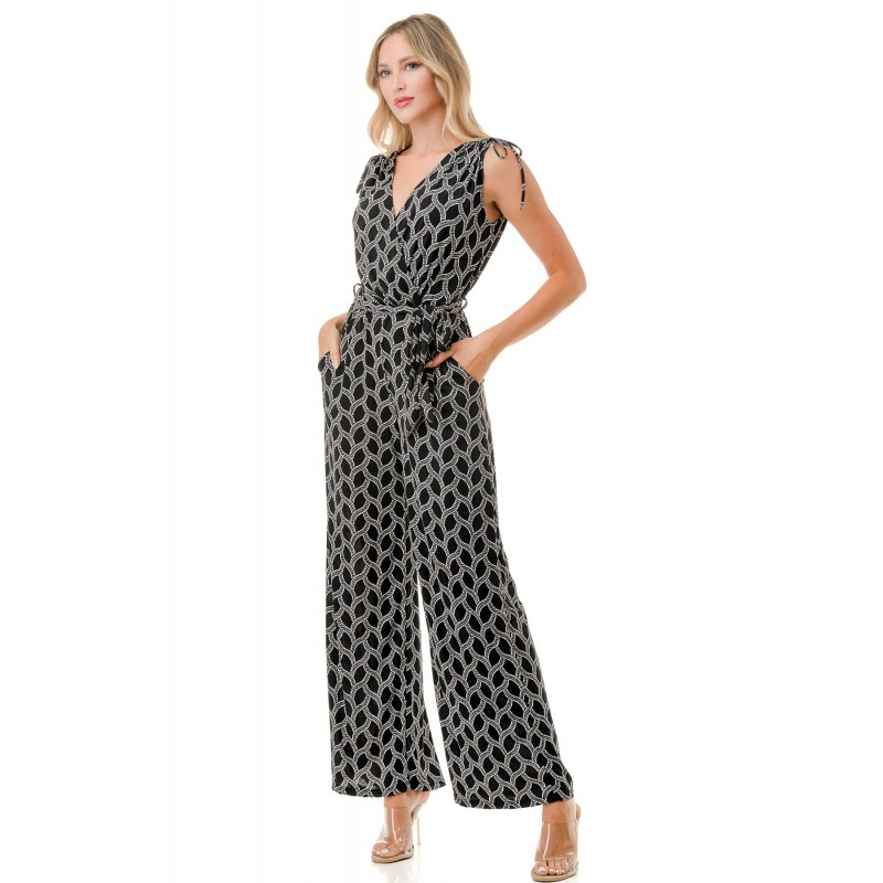 Surplice Culotte Jumpsuit