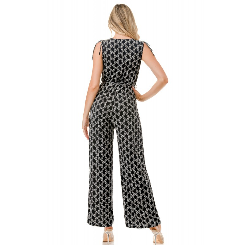 Surplice Culotte Jumpsuit