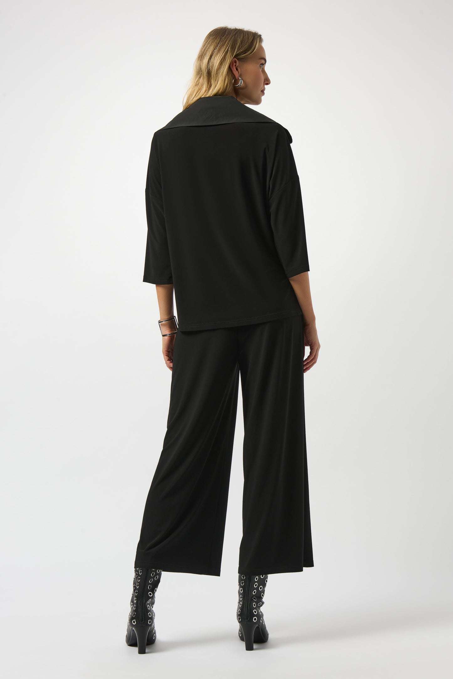 Silky Knit & Memory Knit Culotte Jumpsuit