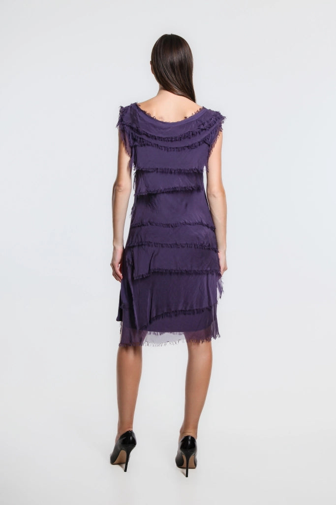 Mariana Silk Ruffle Dress