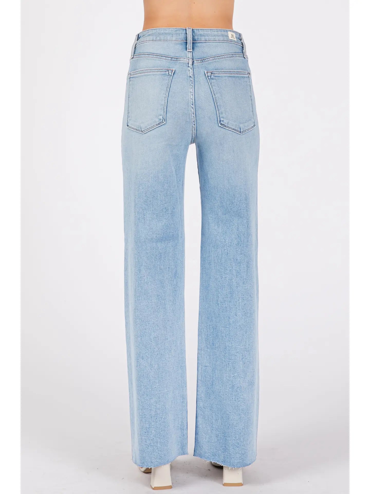 Paola A-Line Scissor Cut Hem Jean