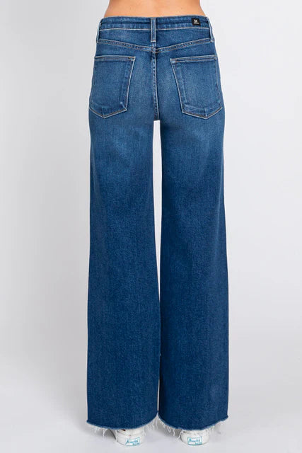 Paola A-Line Scissor Cut Hem Jean