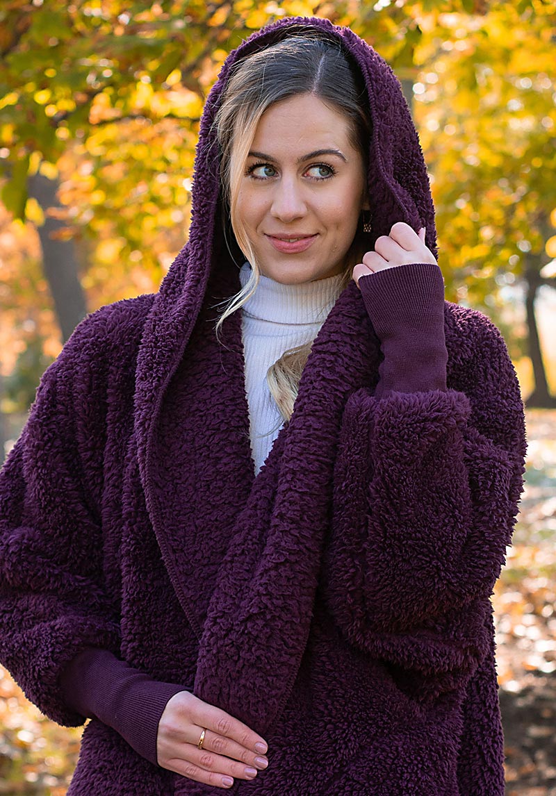 Hooded Plush Wrap