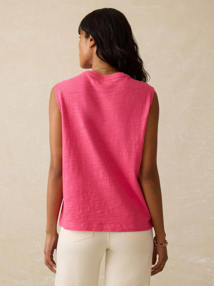 Sunwashed Slub Muscle Tank