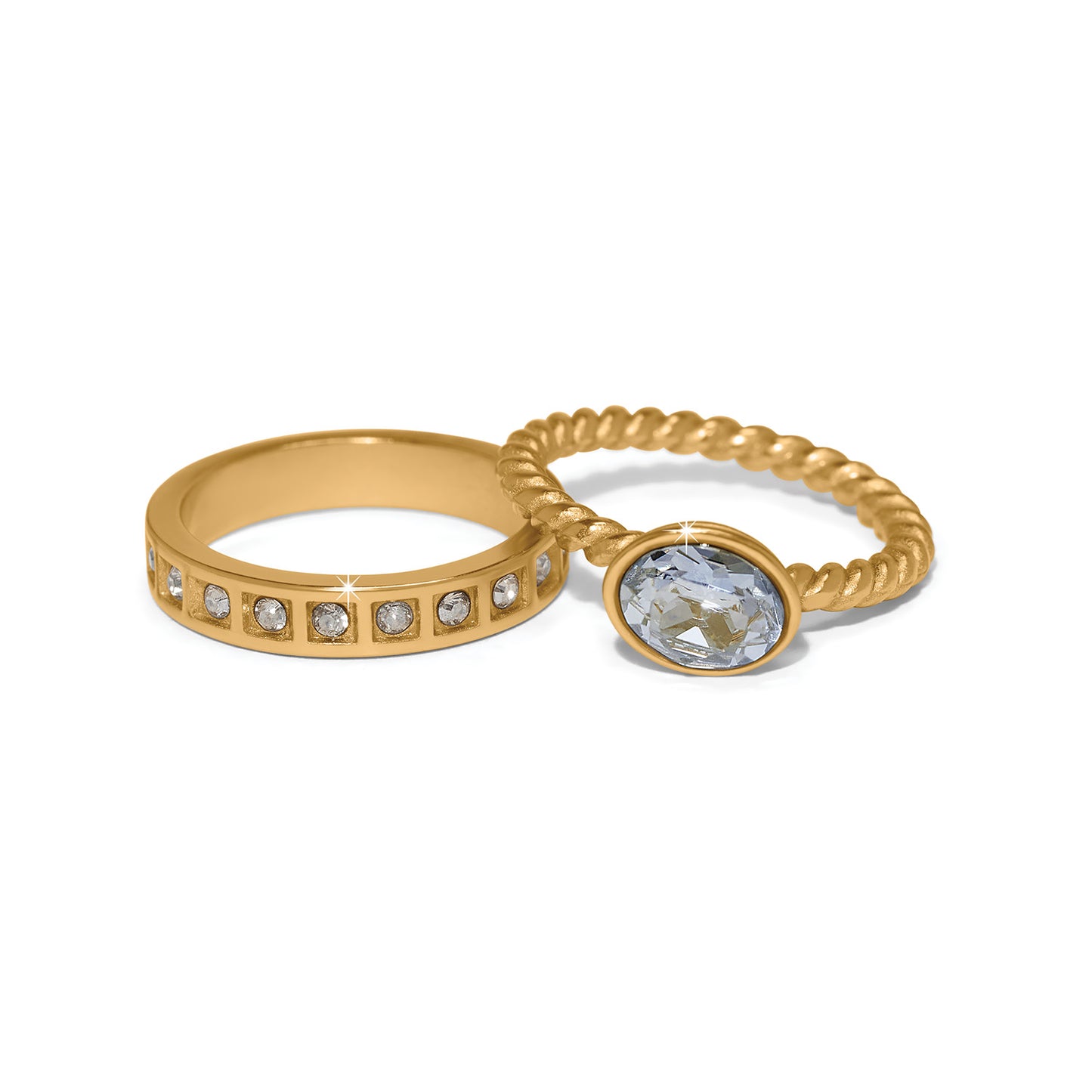 Love Knows Duo Gold Rings