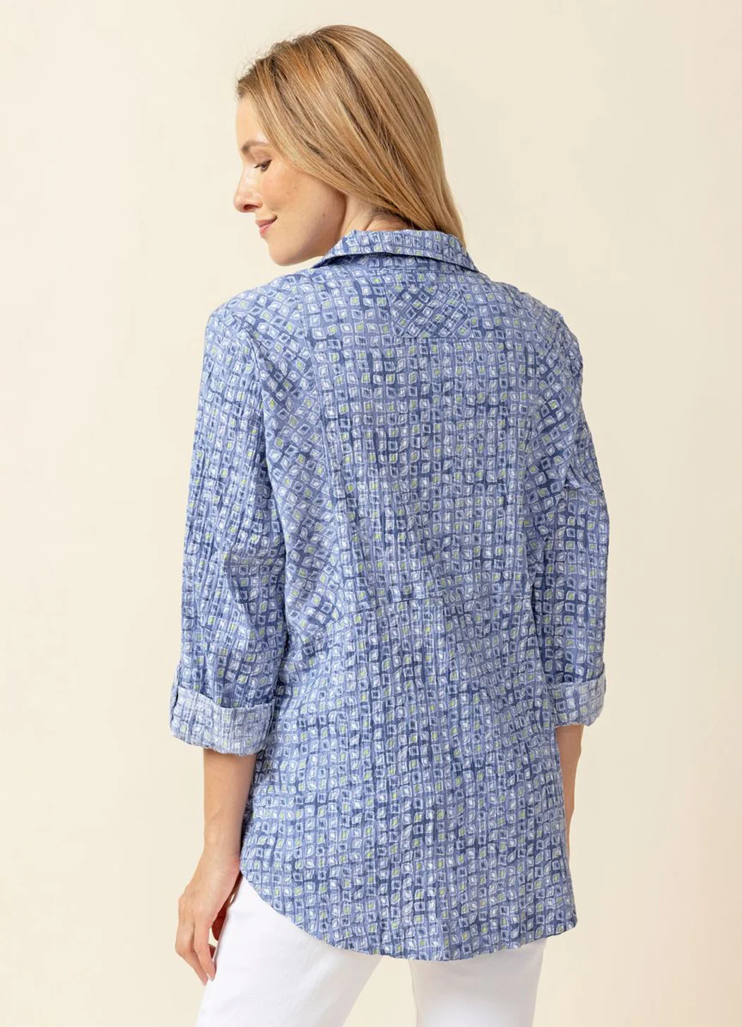 Crinkle Cotton Miami Boyfriend Tunic