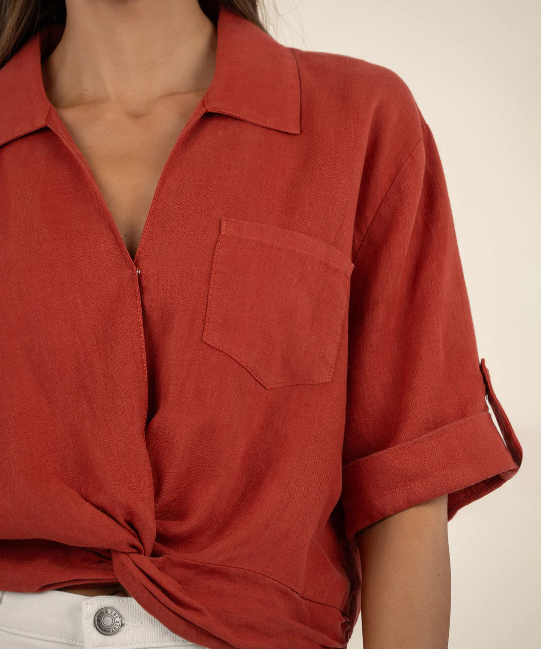 Rebel-Knot Front Shirt
