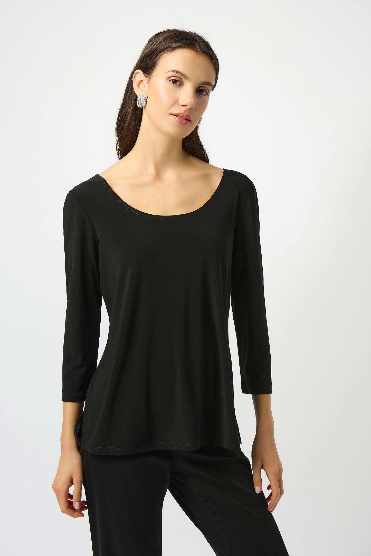 Silky Knit Scoop Fit & Flare Top