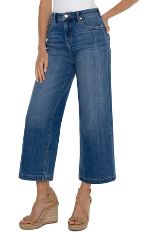 Stride Wide Leg Jean with Side Seam Detail