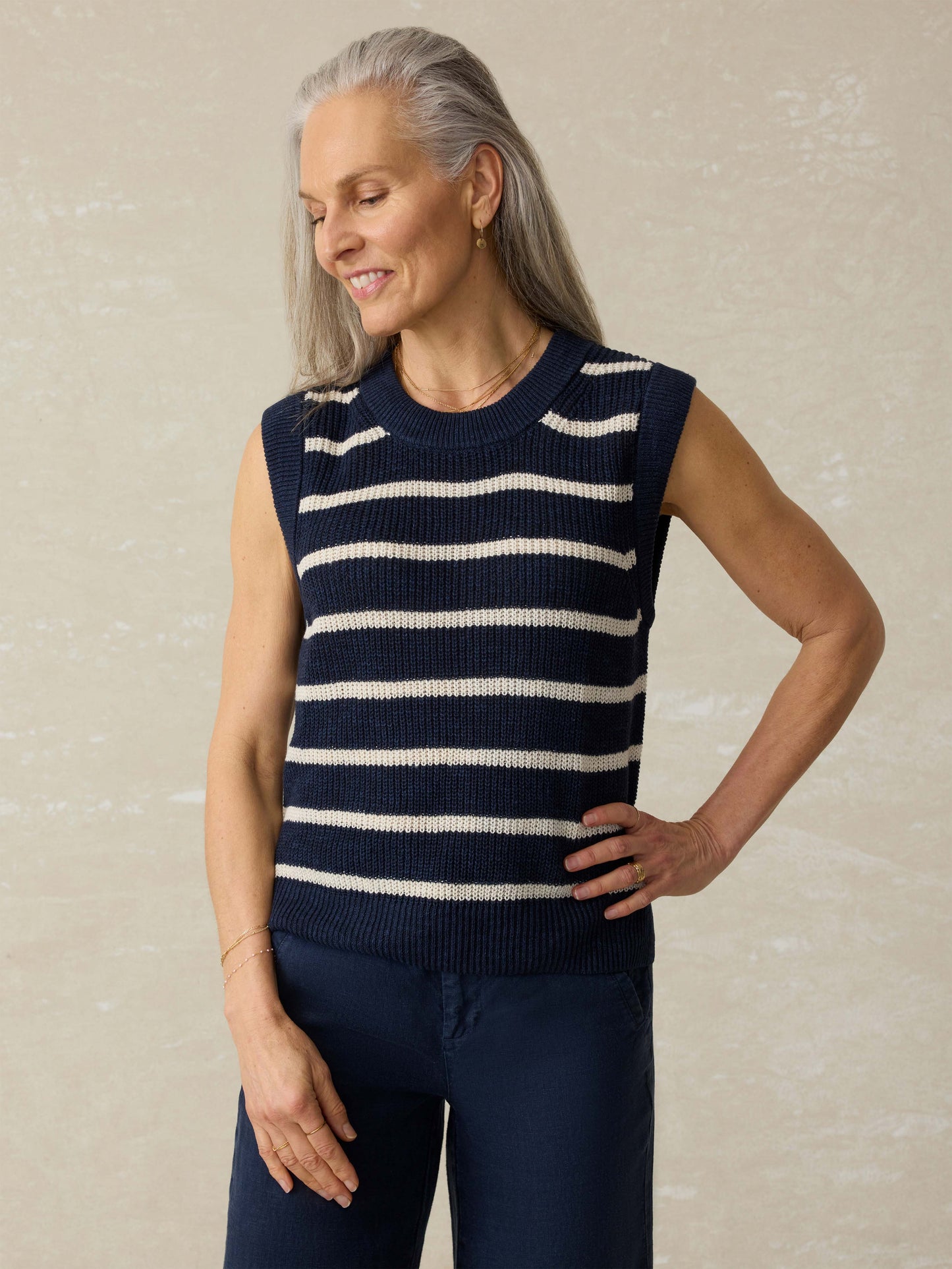 Miramar Linen Sweater Tank