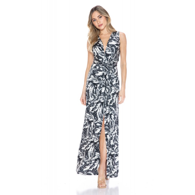 Twist Front Maxi Dress