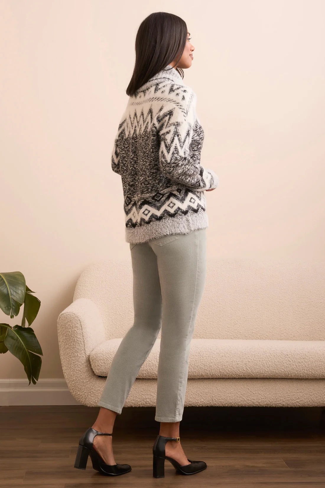 Turtleneck Intarsia Sweater