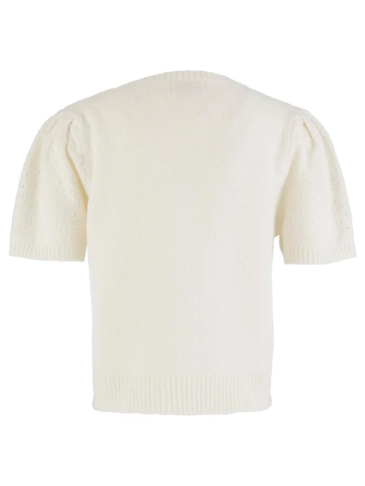 Faith Scoop Neck Short Sleeve Sweater