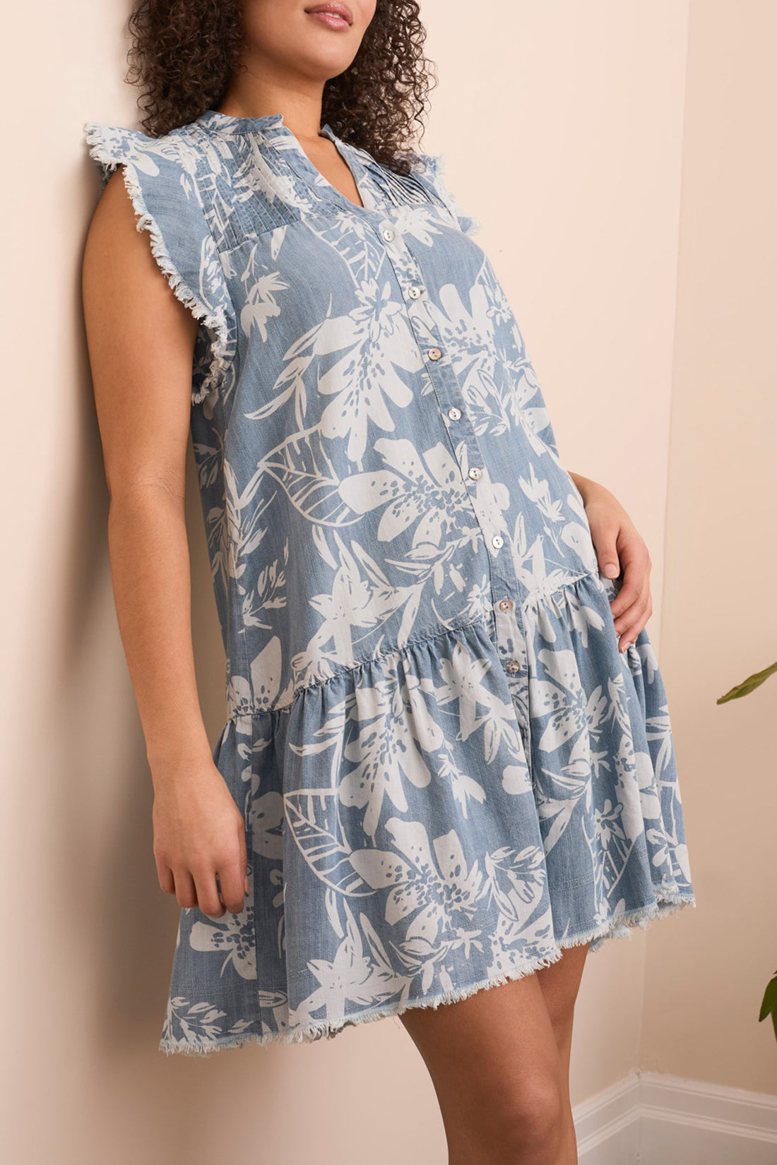 Ruffle Sleeve Dress
