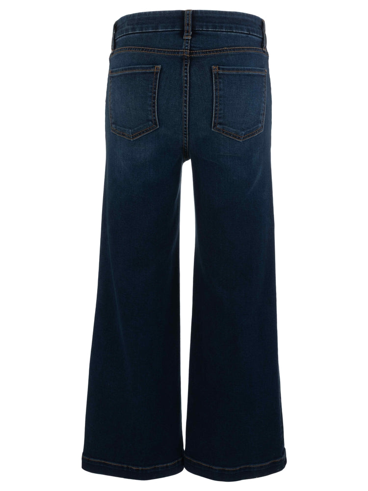 Meg Hi Rise Wide Leg Jeans with Patch Pocket