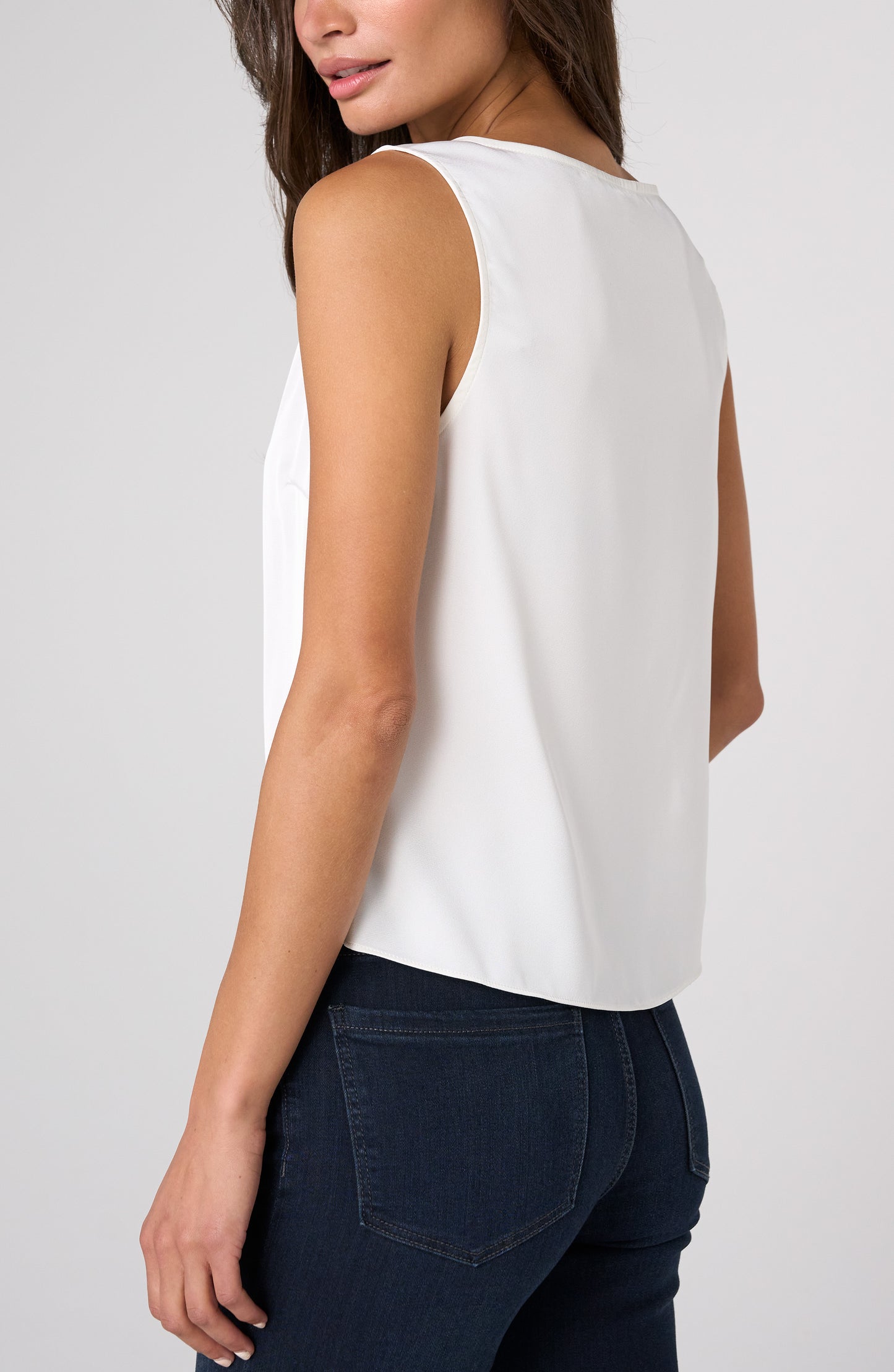 Tank with Lace Trim