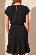Cap Sleeve Dress with Pockets