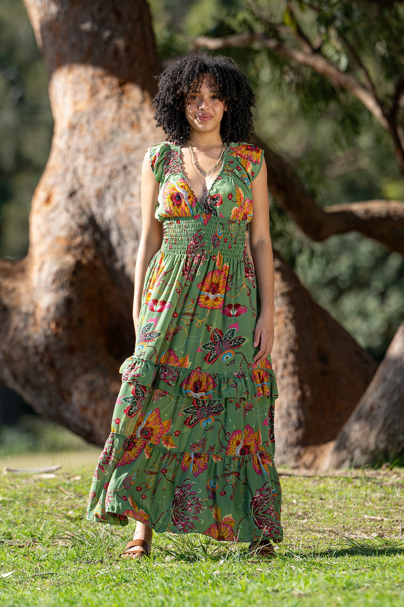 Posey Sleeveless Boho Dress