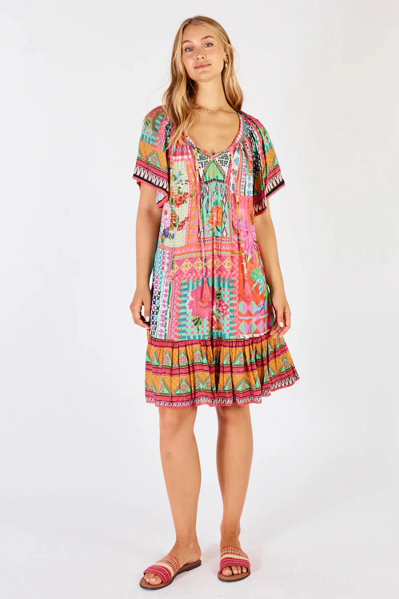 Vivone Shirred Dress