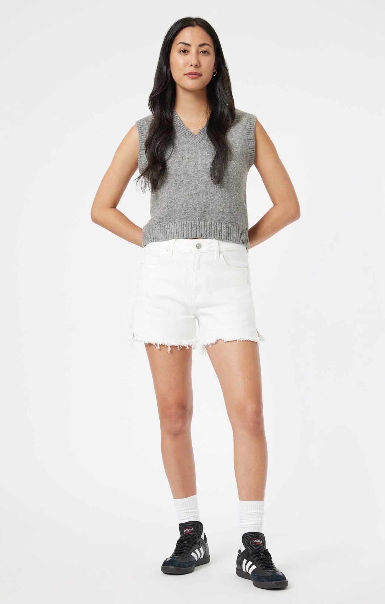 Heidi White Denim Short