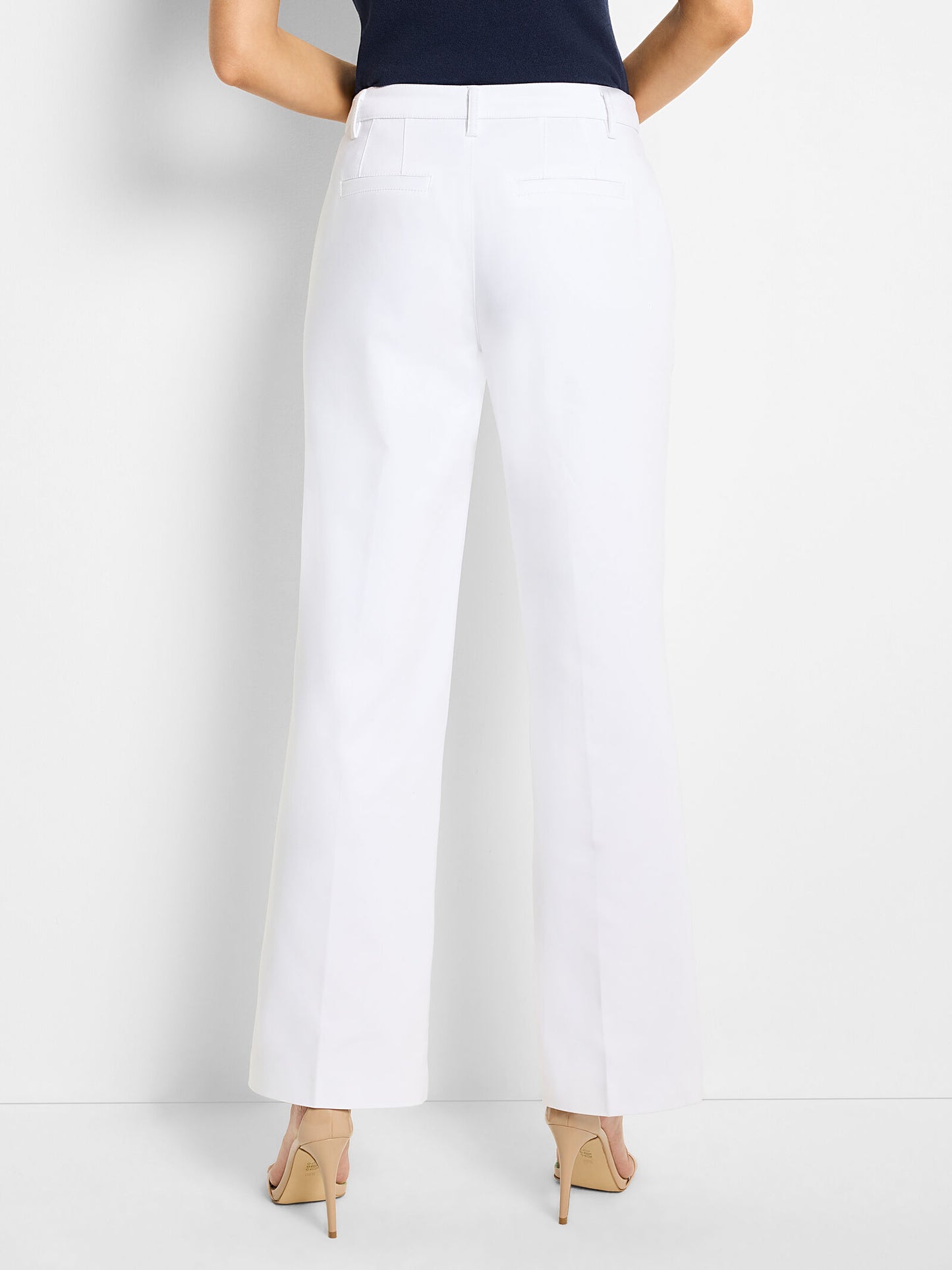 Seasonless Cotton Wide-Leg Trousers
