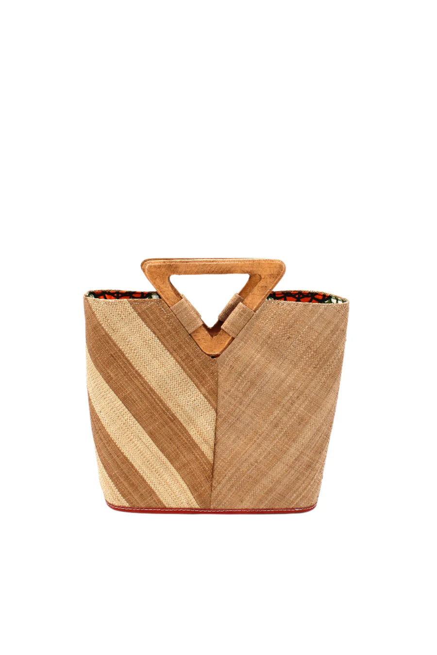 Zuki Two Tone Straw Handbag