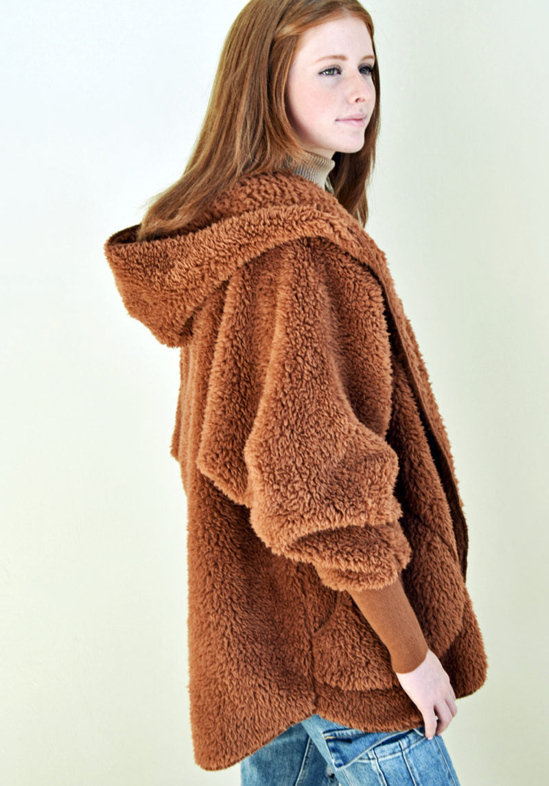 Hooded Plush Wrap