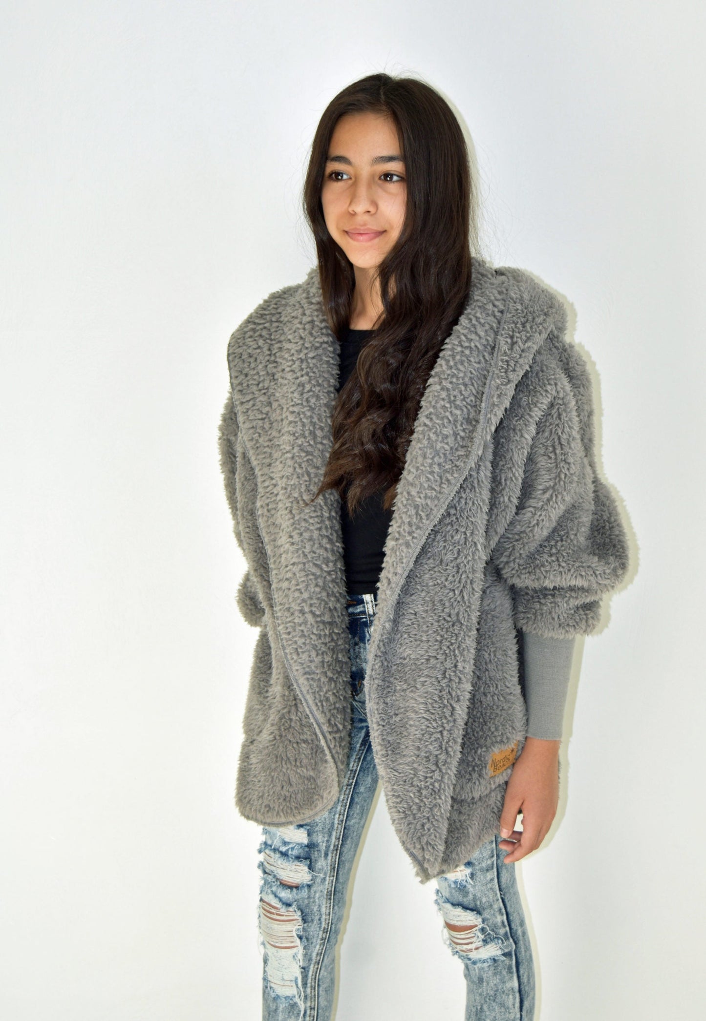 Hooded Plush Wrap PETITE