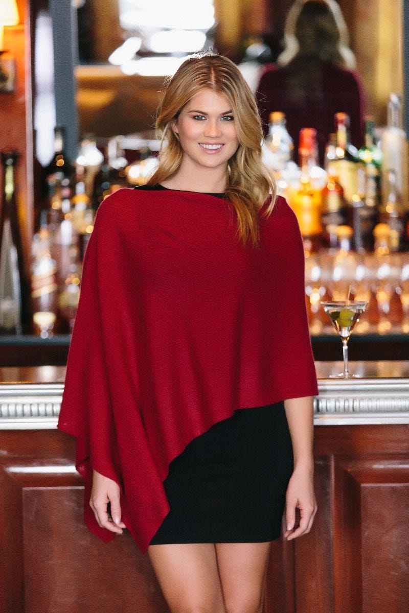 Cashmere Dress Topper Poncho