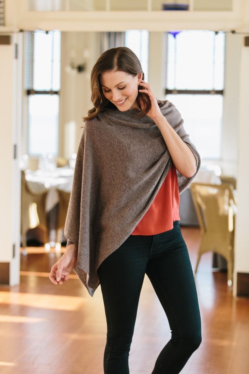 Cashmere Dress Topper Poncho