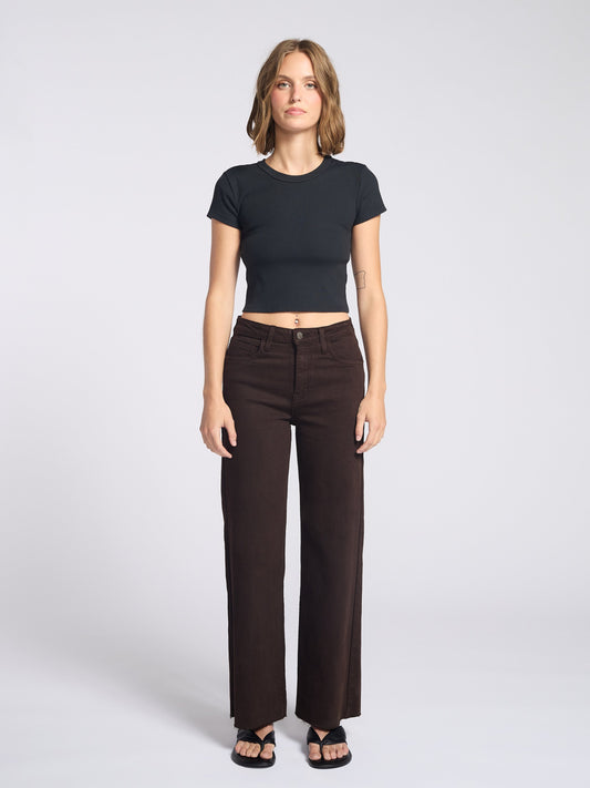 Paola A-Line Scissor Cut Hem Jean
