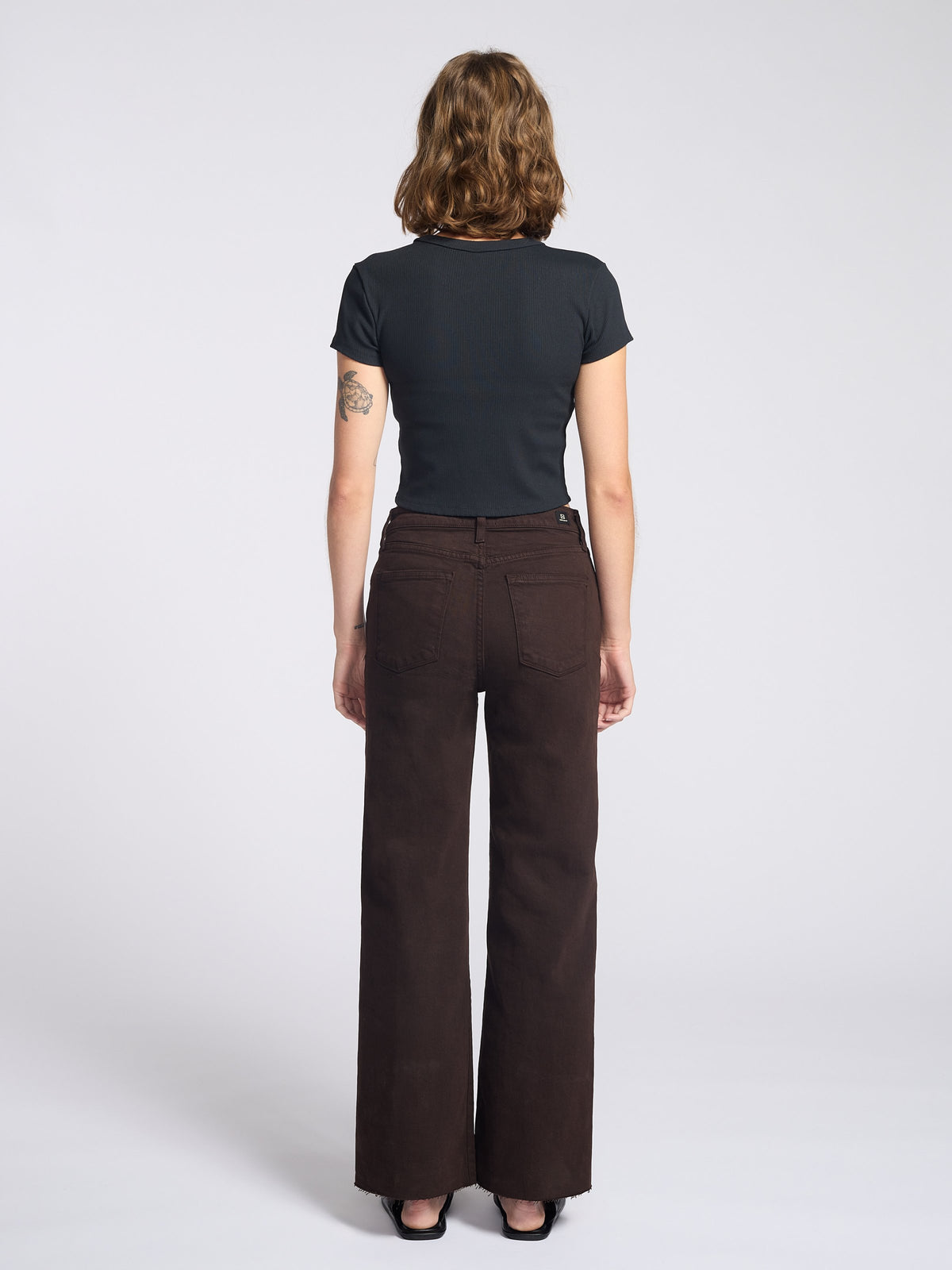 Paola A-Line Scissor Cut Hem Jean