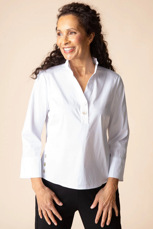Perfect Travel Shirt Half Placket Pullover