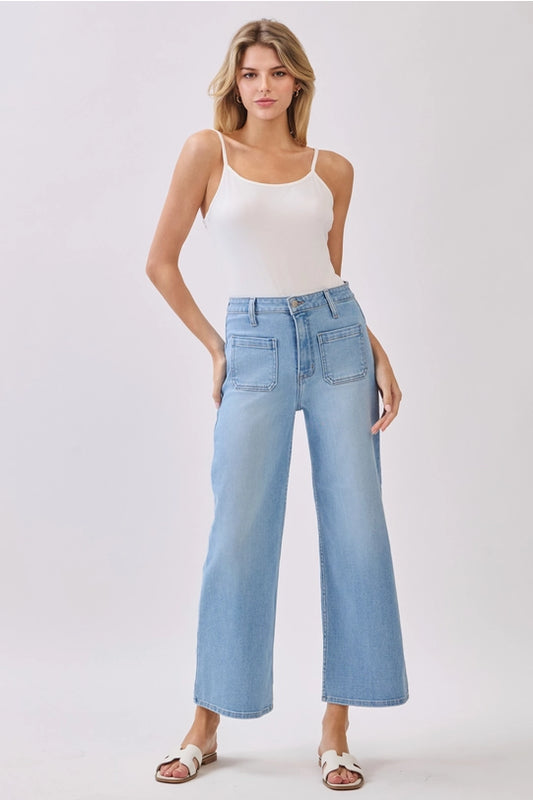 Front Patch Pocket Wide Leg