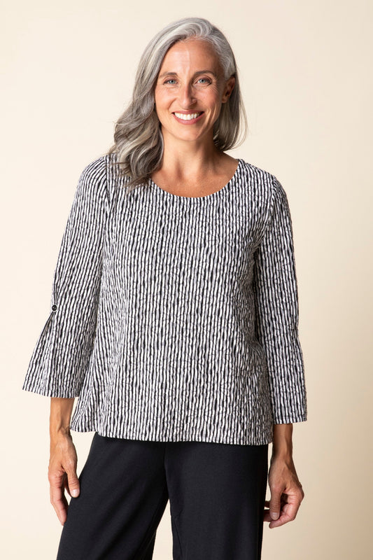 Daisy Dash 3/4 Sleeve Flounce Shirt