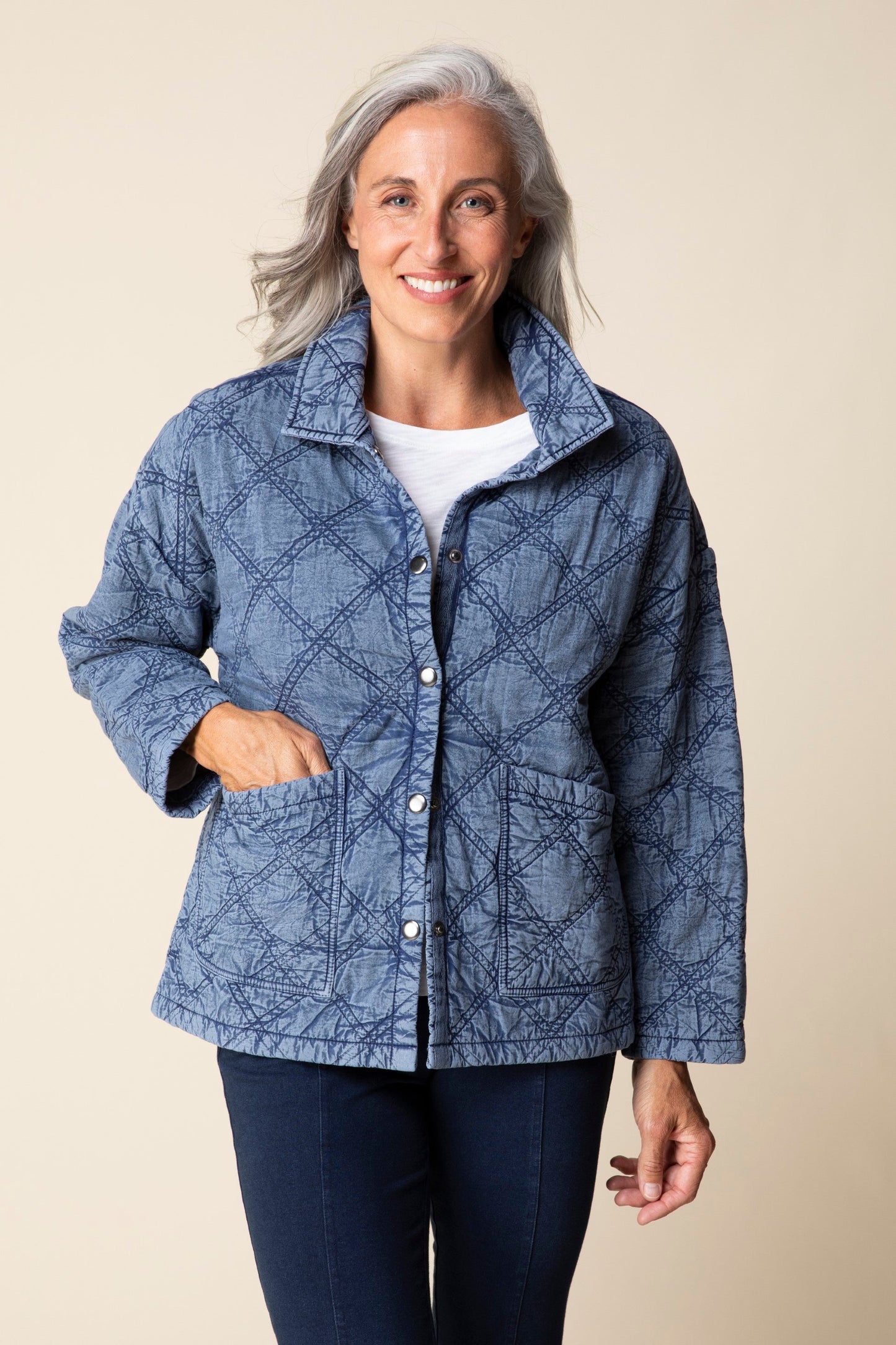 Washed Quilted Cotton Jacket