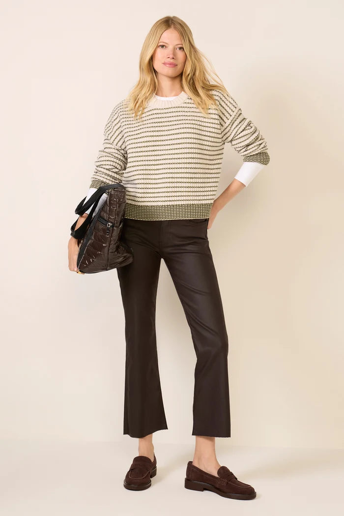 Kelsey Coated High Rise Ankle Flare Jeans