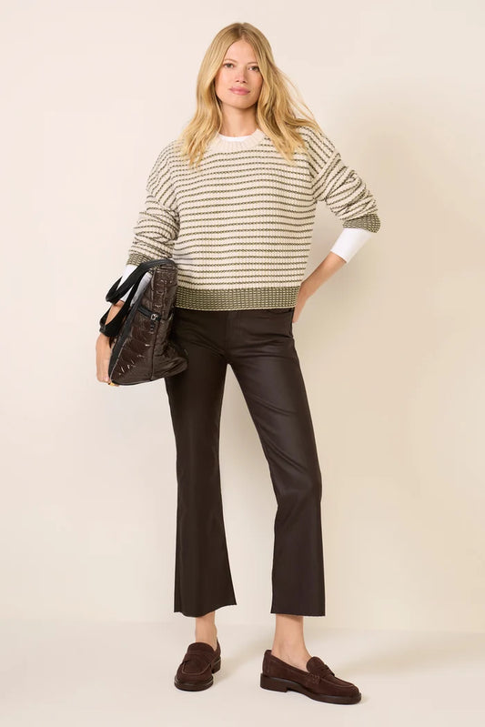 Kelsey Coated High Rise Ankle Flare Jeans