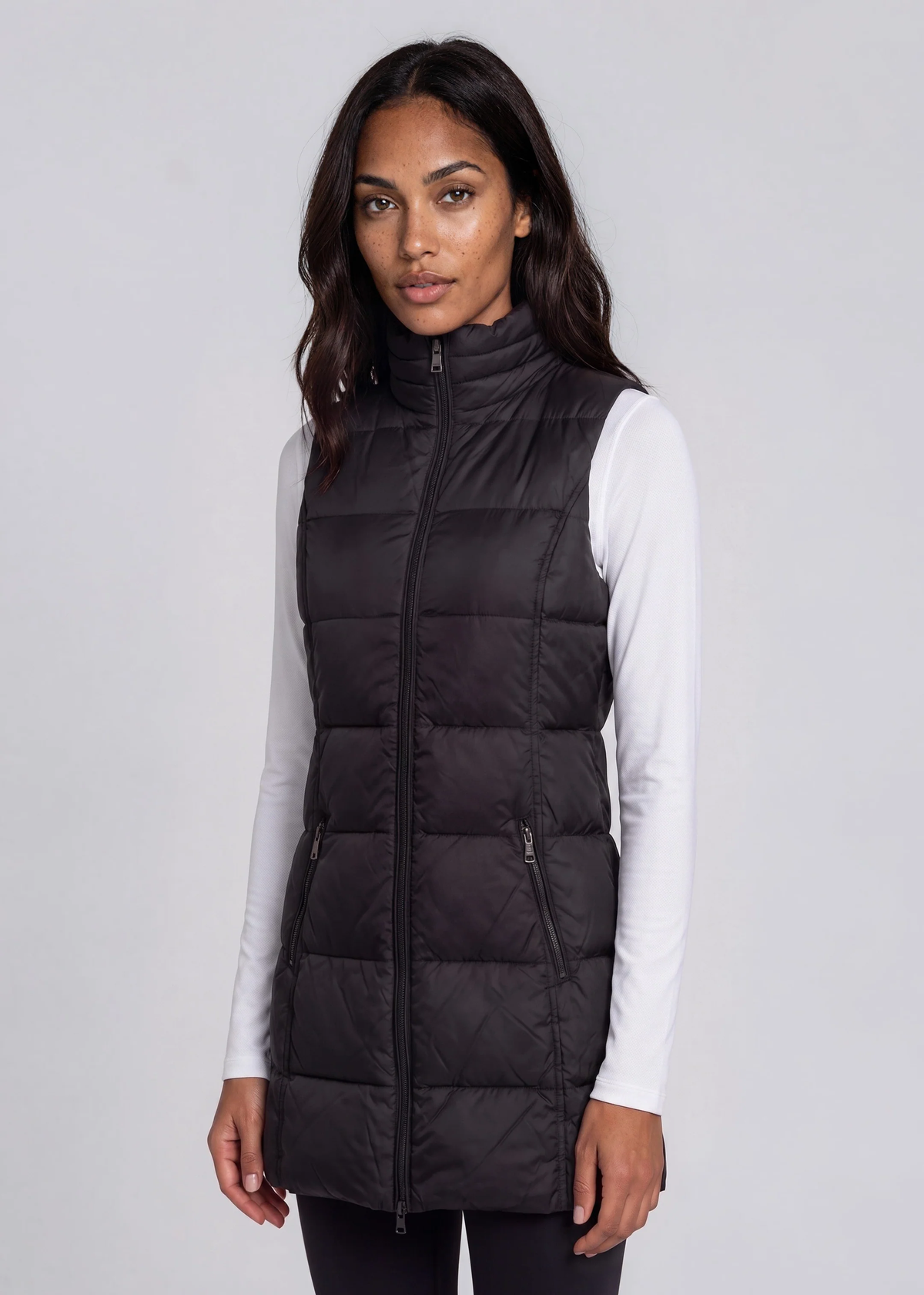 Long Down Vest
