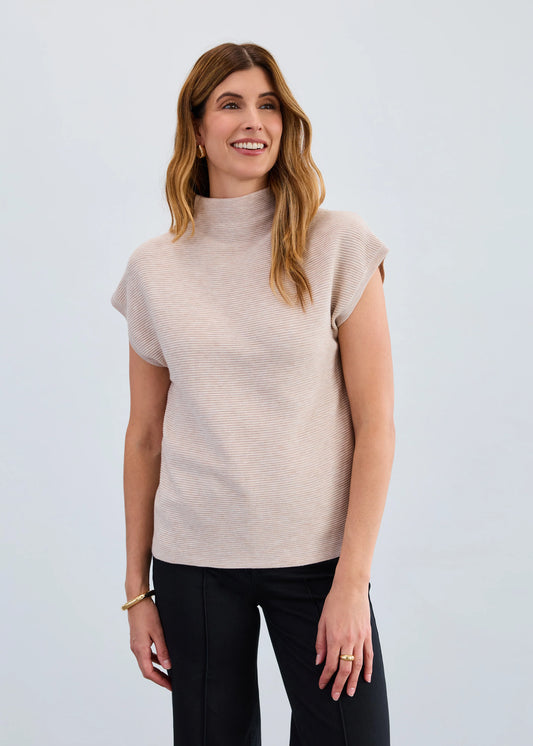 Ottoman Cap Sleeve Sweater