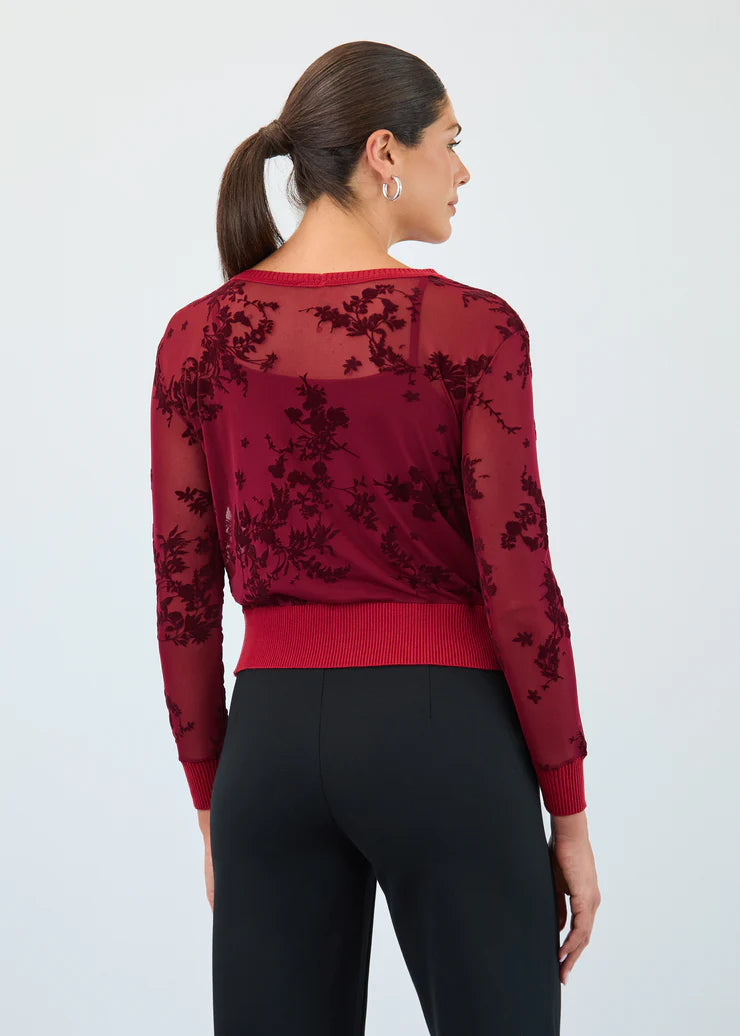 2 Piece Mesh Cardigan Set