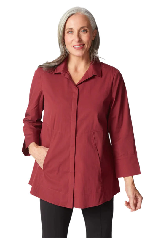 Perfect Travel Hidden Placket Shirt