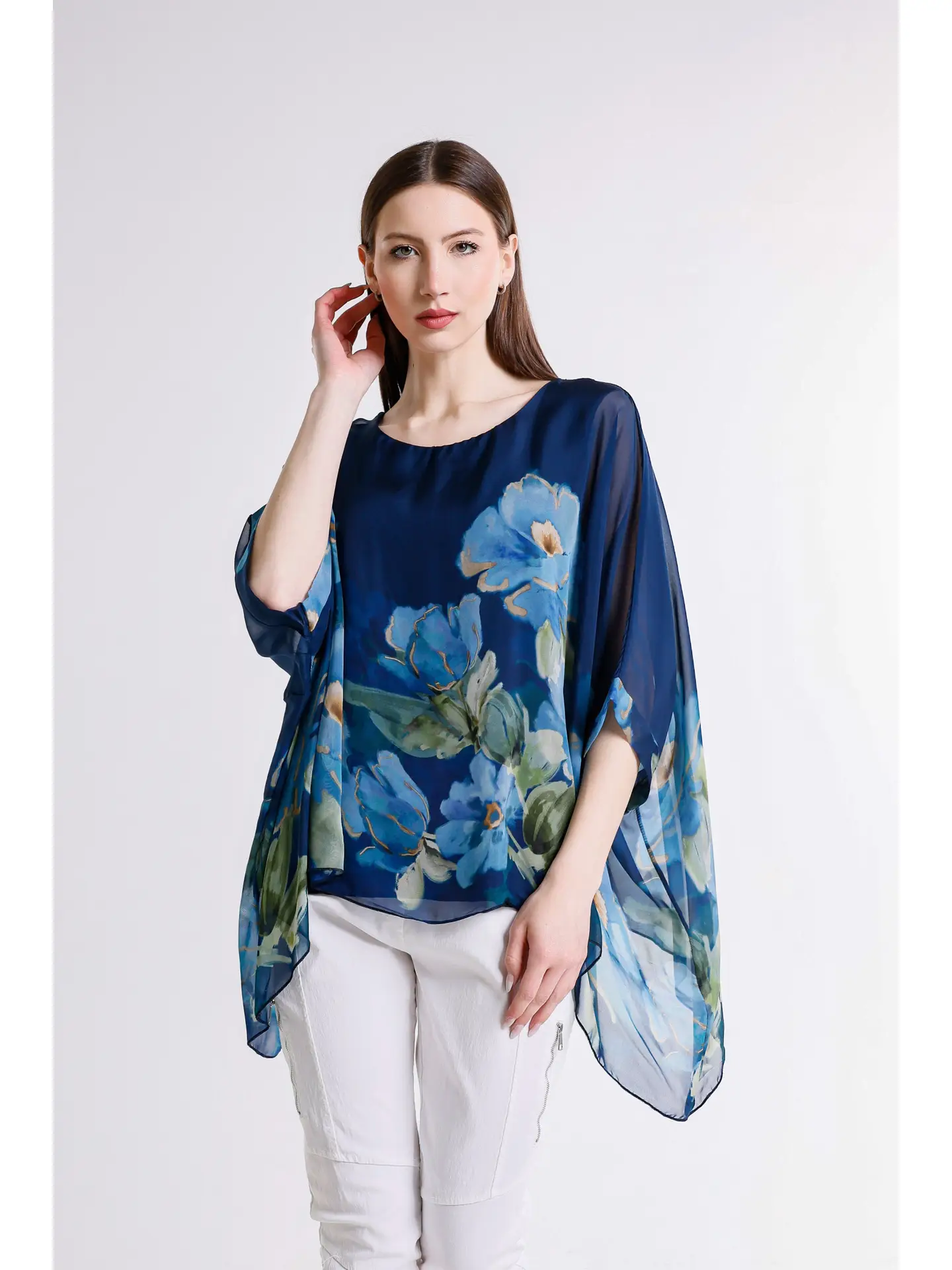 Sofia Gardenia Silk Caftan