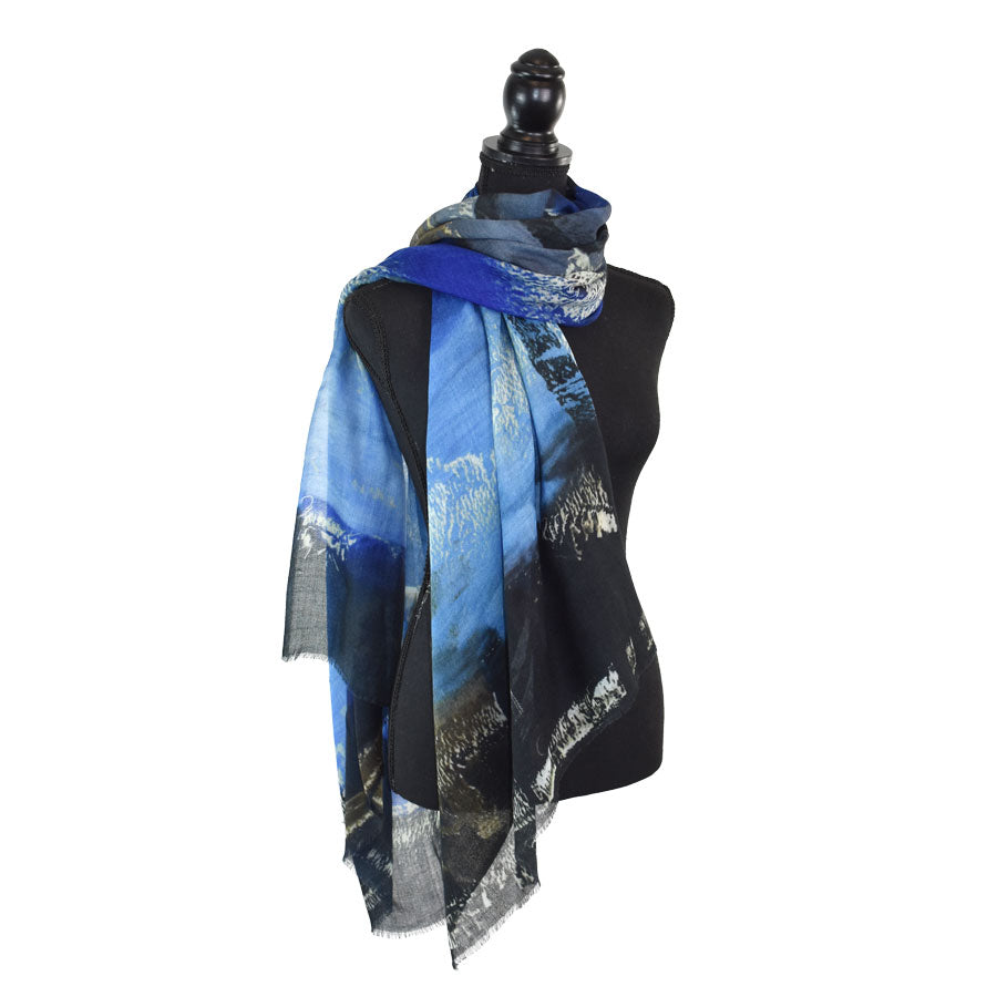 Brynlee Wool Scarf -Blue