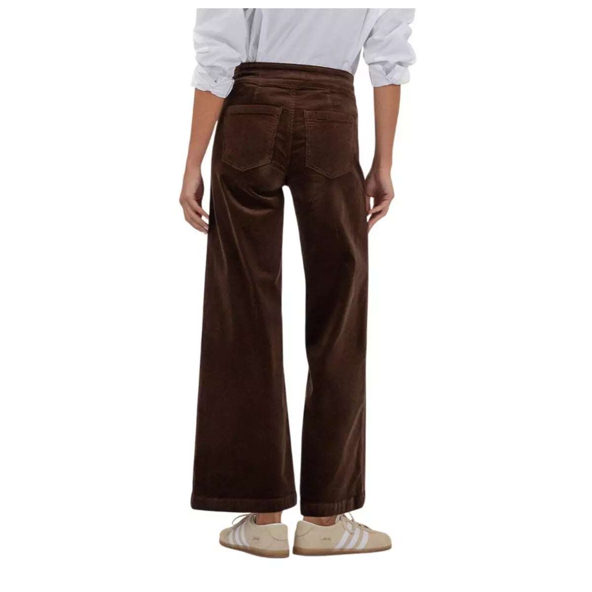 Meg Welt Pocket Wide Leg Corduroy Pants